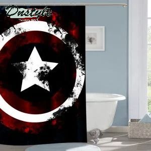 Captain America Shield Marvel Avengers Shower Curtain Waterproof Bathroom Sets Window Curtains