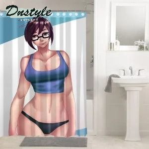 Overwatch Game Characters Sexy Mei Shower Curtain Waterproof Bathroom Sets Window Curtains