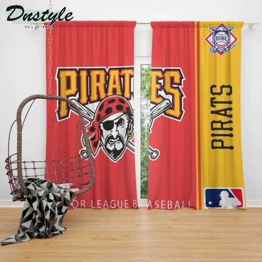 Pittsburgh Pirates MLB Shower Curtain Waterproof Bathroom Sets Window Curtains