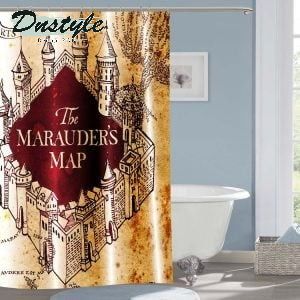 Marauder's Map Harry Potter Hogwarts Shower Curtain Waterproof