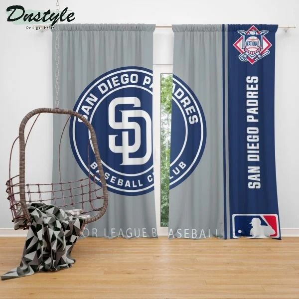 San Diego Padres MLB Shower Curtain Waterproof Bathroom Sets Window CurtaiDs