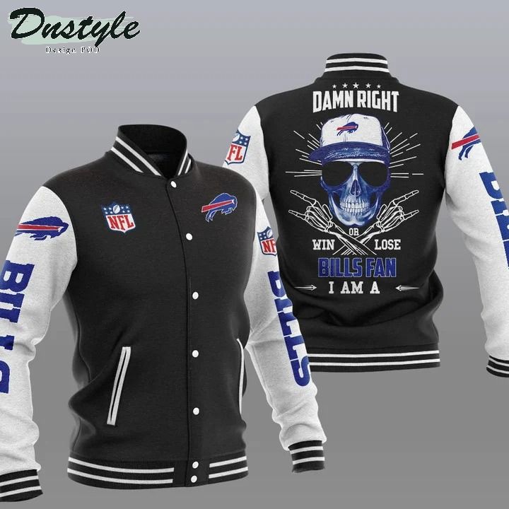 Buffalo Bills NFL Damn Right Varsity Baseball Jacket