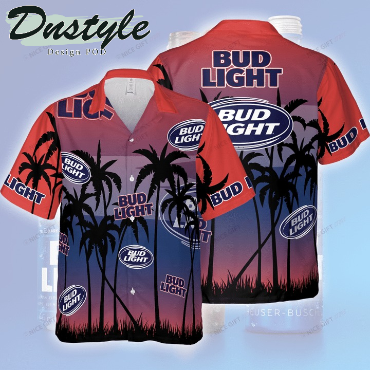 Bud Light beer hawaiian shirt