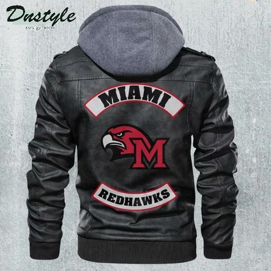 Miami Redhawk Ncaa Football Leather Jacket
