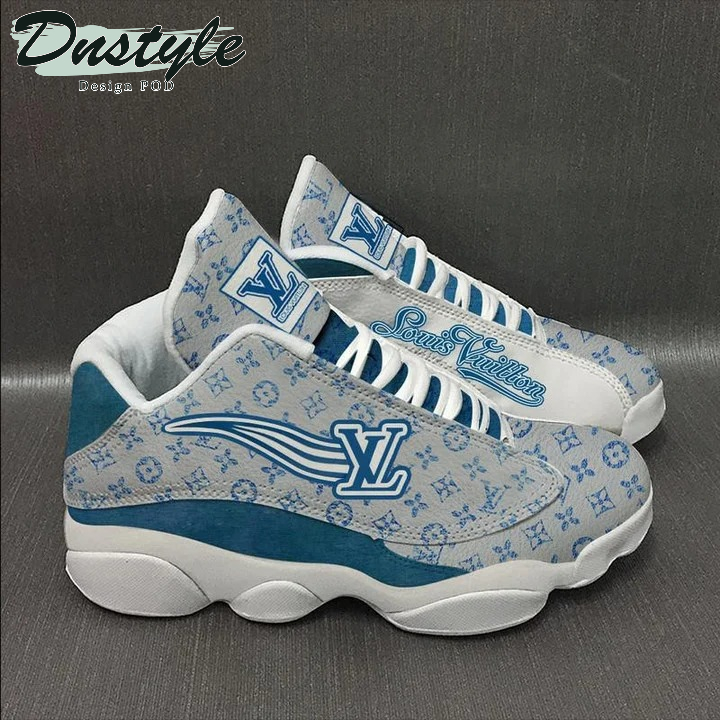 LV Blue White Air Jordan 13 Sneaker