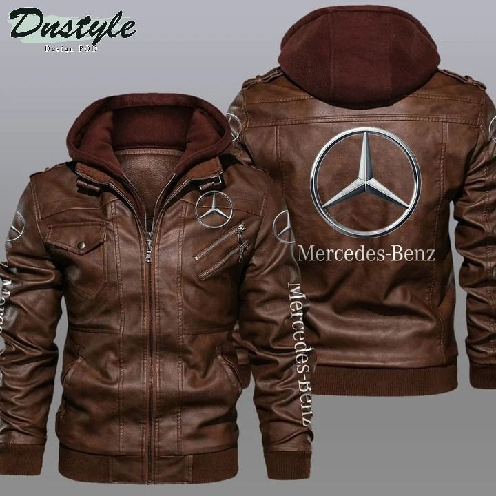 Mercedes Benz hooded leather jacket