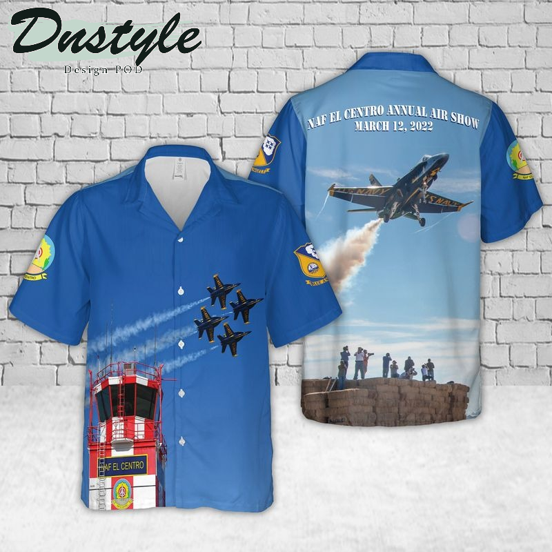 US Navy Blue Angels NAF El Centro Annual Air Show Hawaiian Shirt