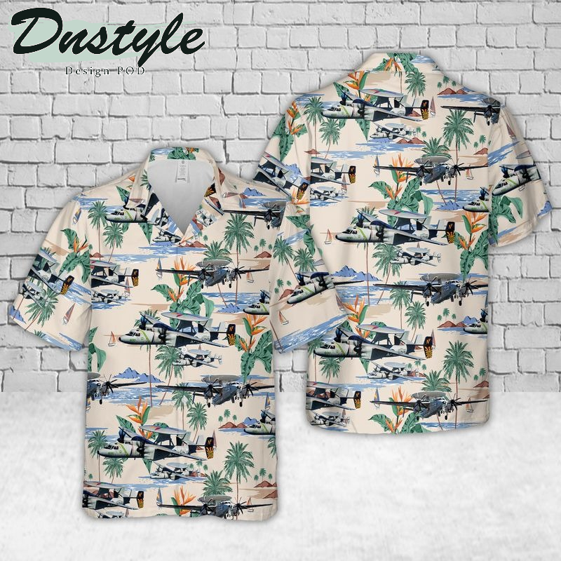 US Navy Northrop Grumman E-2 Hawkeye Hawaiian Shirt