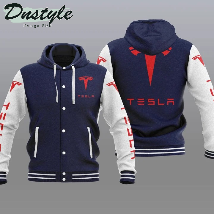 Tesla Hooded Varsity Jacket