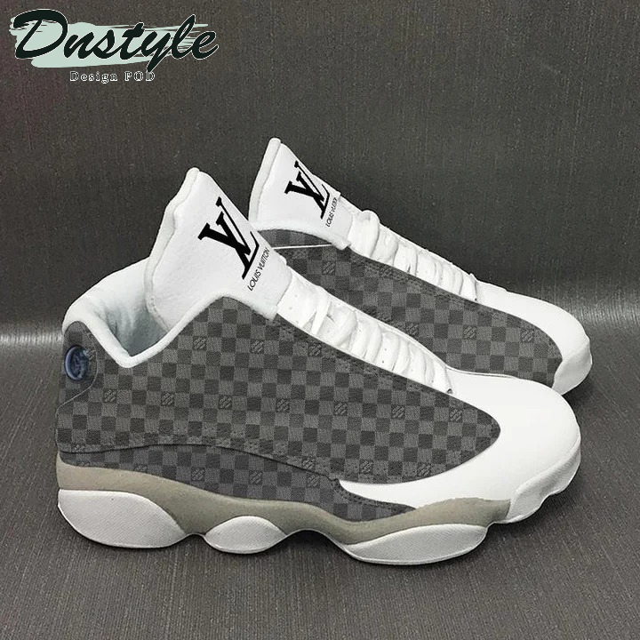 LV Grey Luis Vuitton Air Jordan 13 Sneaker Hot 2021