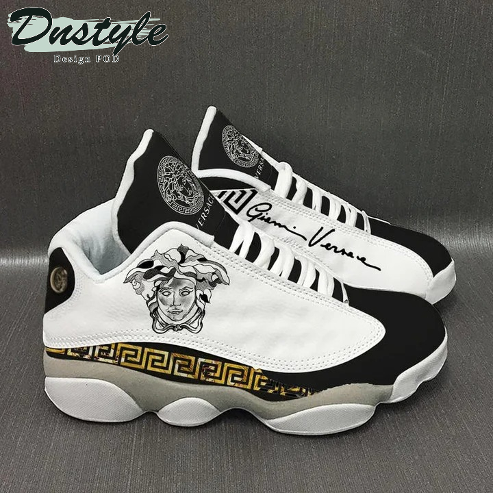 Versace Black White Air Jordan 13 Sneaker