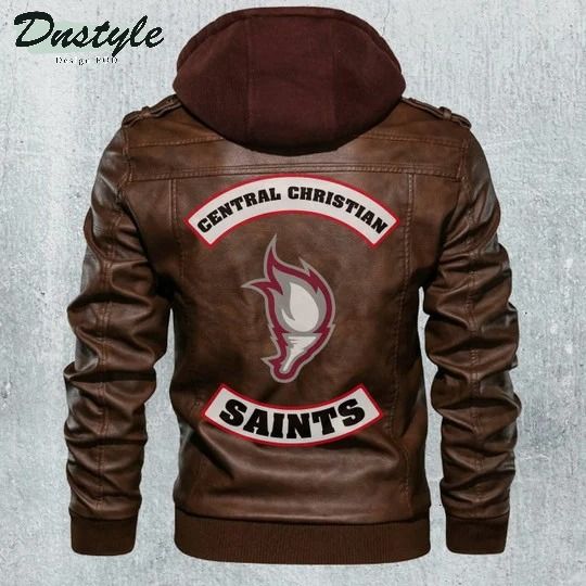 Central Christian Saints NCAA Football Leather Jacket