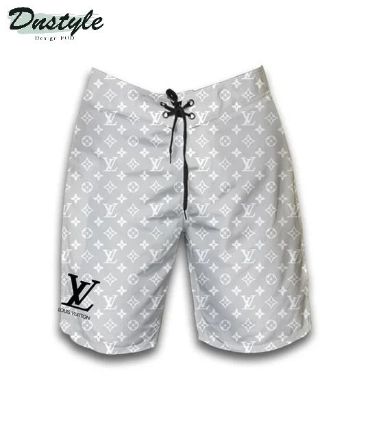 Louis Vuitton Supreme Combo Hawaii Shirt Shorts Flip Flops - DNstyles