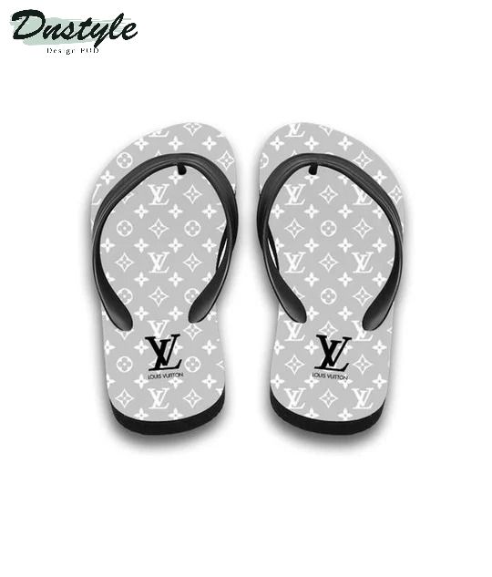 Louis Vuitton Grey Combo Hawaii Shirt Shorts Flip Flops