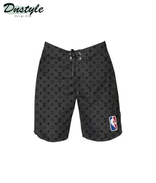 Louis Vuitton NBA Combo Hawaii Shirt Shorts Flip Flops