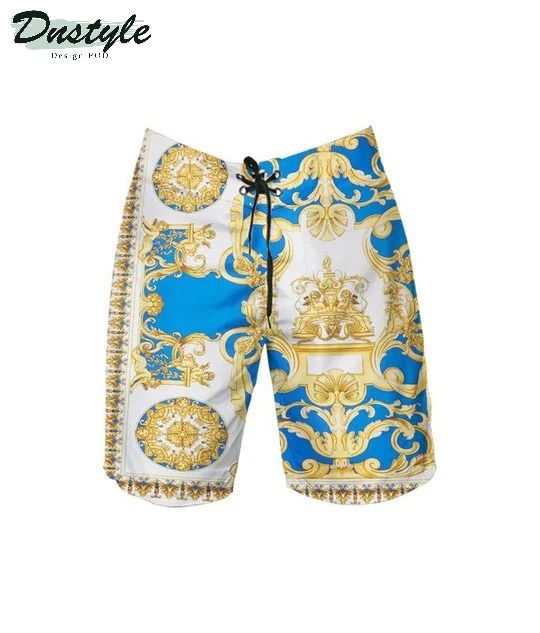 Versace Collection Hawaiian Shirt Shorts And Flip Flops