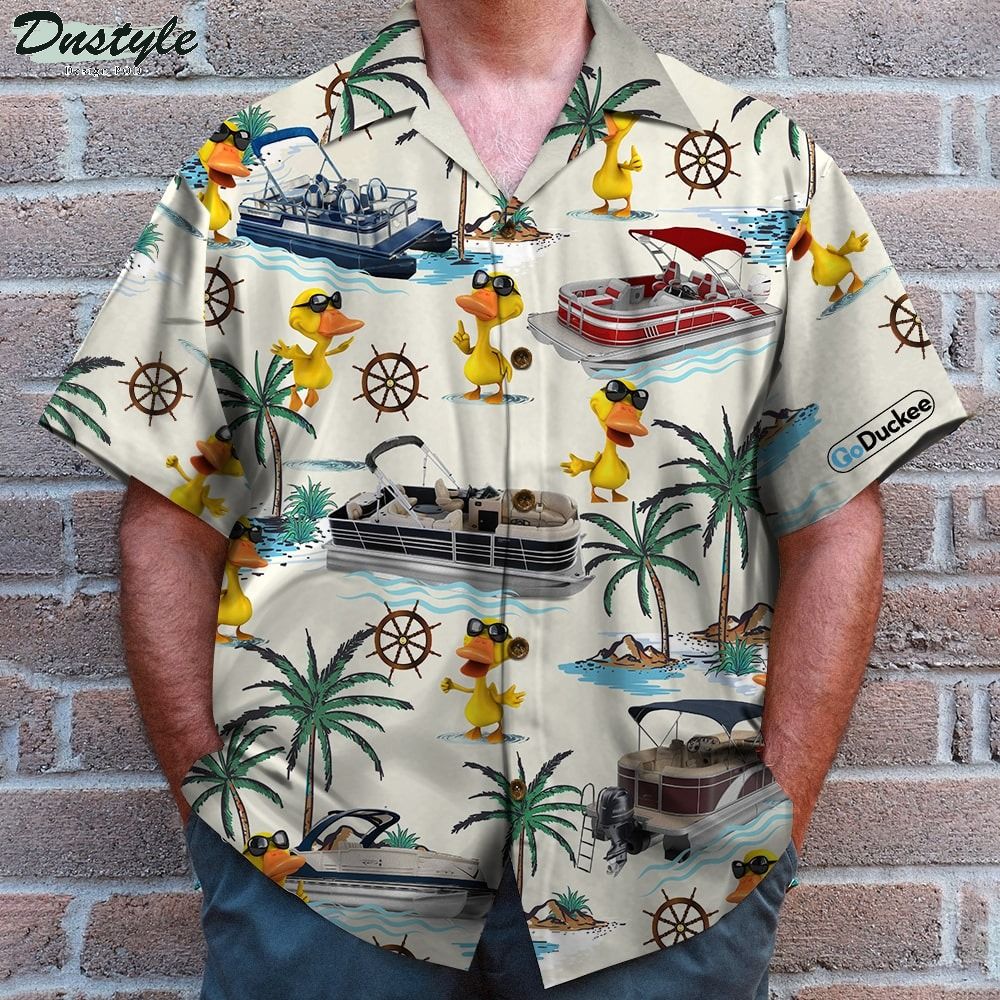 Pontoon Duck Hawaiian Shirt