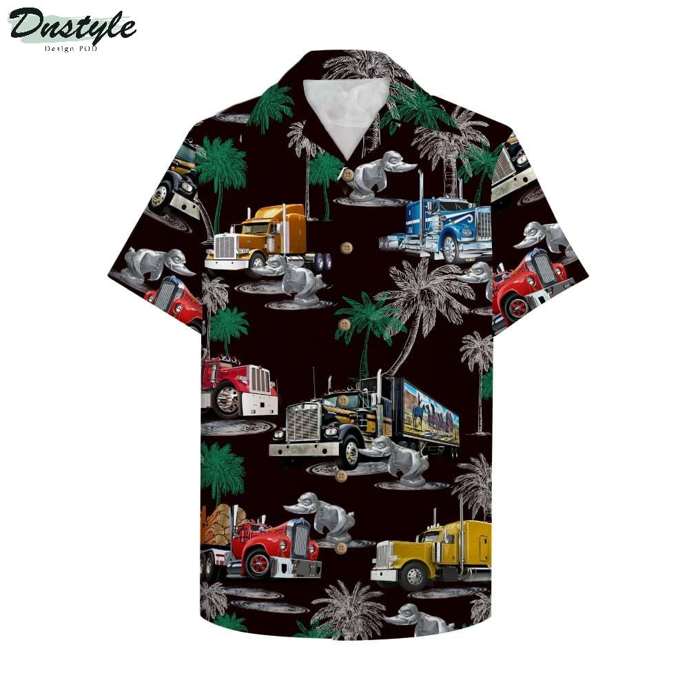 Duck Truck Pattern Hawaiian Shirt