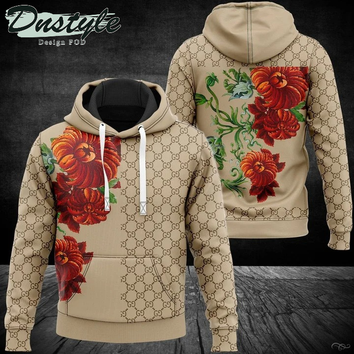 Gucci Flower 3d All Over Print Hoodie