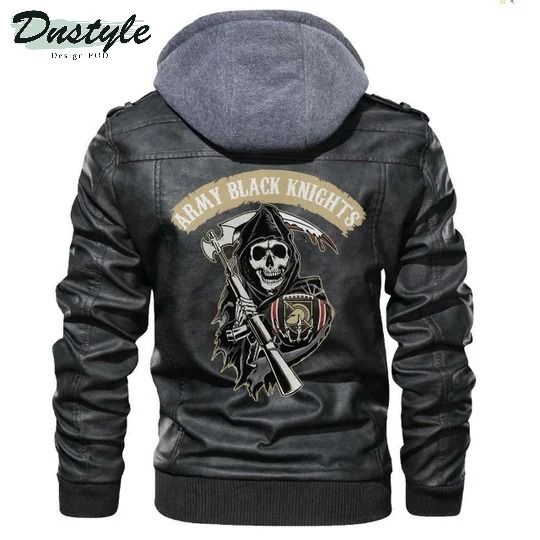 Army Black Knights Ncaa Football Sons Of Anarchy Black Leather Jacket