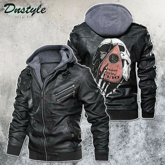 Meet The Death By Oujaboard Motorcycle Skull Leather Jacket
