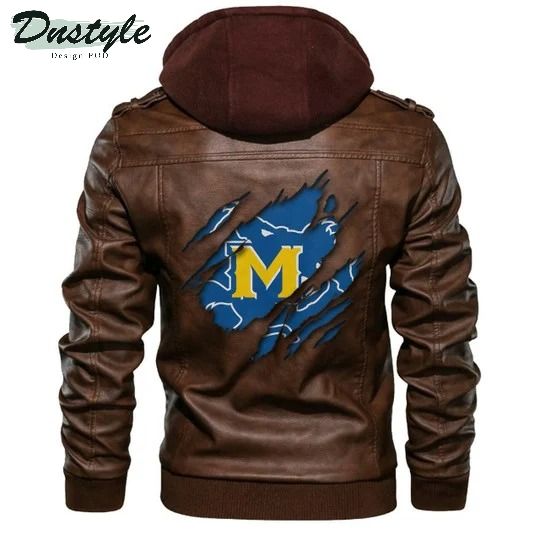 Mcneese State Cowboys NCAA Brown Leather Jacket