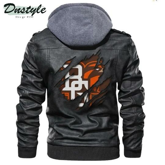 Bowling Green St Ncaa Black Leather Jacket