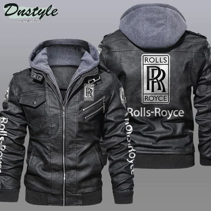 Rolls Royce hooded leather jacket