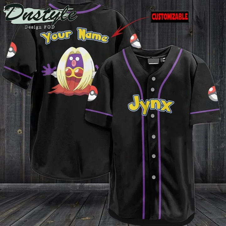 Pokemon Jynx Black Baseball Jersey
