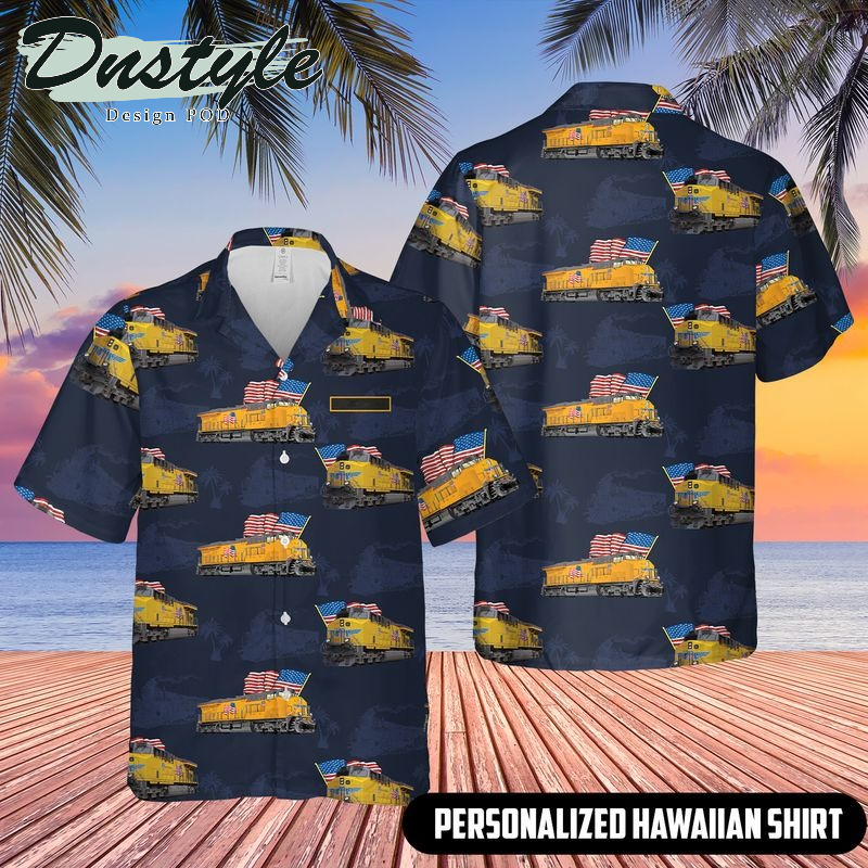 Personalized US Train Driver Locomotive 3 Independence Day Hawaiian Shirt