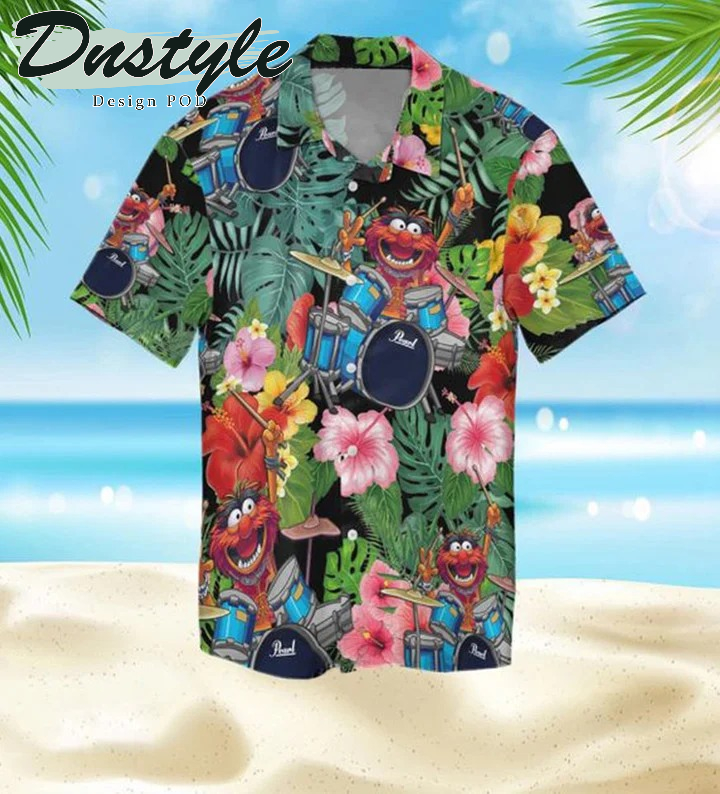 Animal The Muppet Drum Hawaiian Casual Shirt