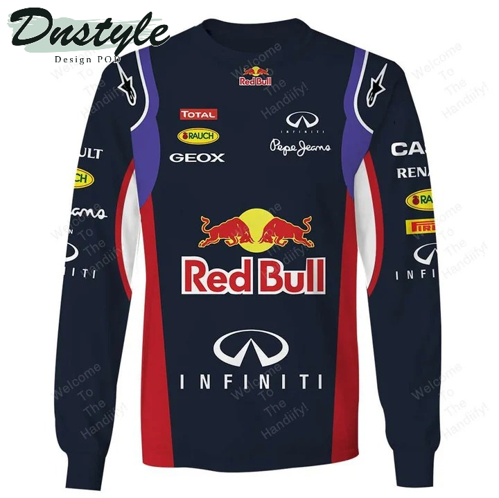 Red Bull Racing Infiniti Total Geox Brauch All Over Print 3D Hoodie