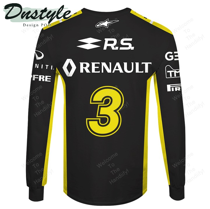 Daniel Ricciardo Renault F1 Team Racing Castrol Edge All Over Print 3D Hoodie