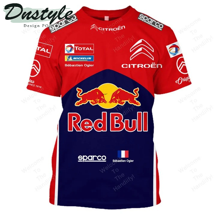 Sebastien Ogier Citroen World Rally Team Red Bull Racing Total Sparco All Over Print 3D Hoodie