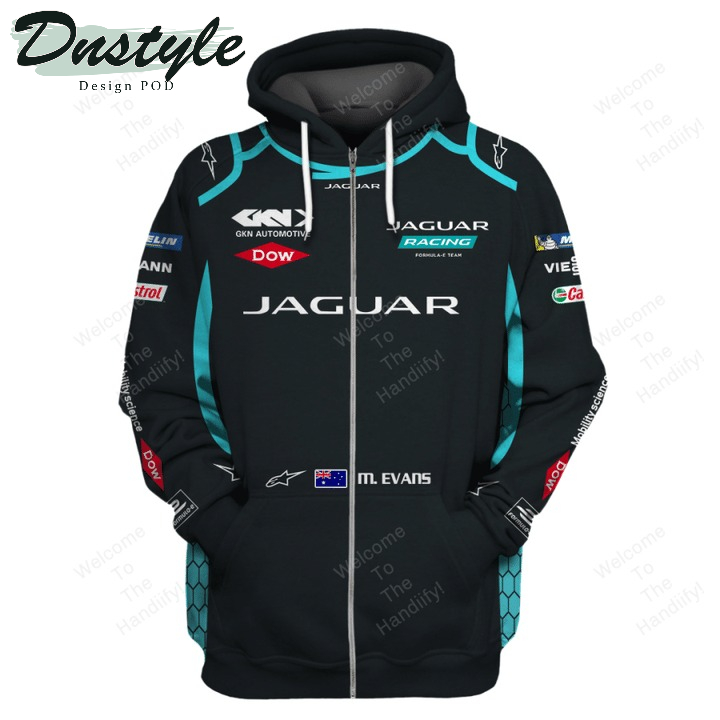 Mitch Evans Jaguar Formula E Team Racing Gkn Automotive Dow All Over Print 3D Hoodie