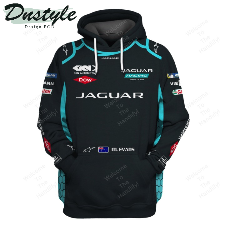 Mitch Evans Jaguar Formula E Team Racing Gkn Automotive Dow All Over Print 3D Hoodie