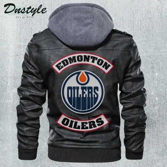 Edmonton Oilers Nhl Hockey Leather Jacket