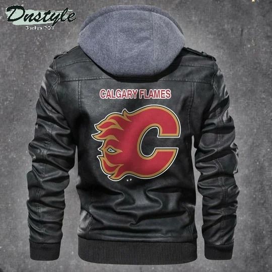 Calgary Flames Nhl Hockey Leather Jacket
