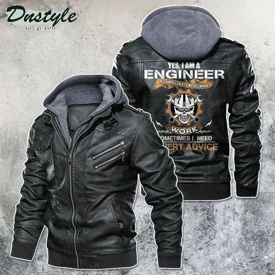 I'm An Engineer Skull Motorcycle Leather Jacket