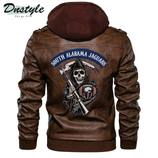 South Alabama Jaguars Ncaa Football Sons Of Anarchy Brown Leather Jacket