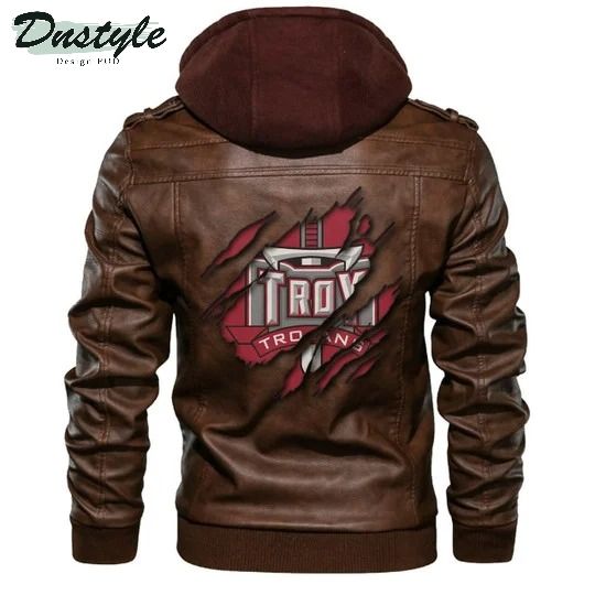 Troy Trojans Ncaa Brown Leather Jacket