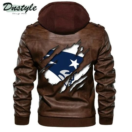 New England Patriots Nfl Football Sons Of Anarchy Brown Leather Jacket