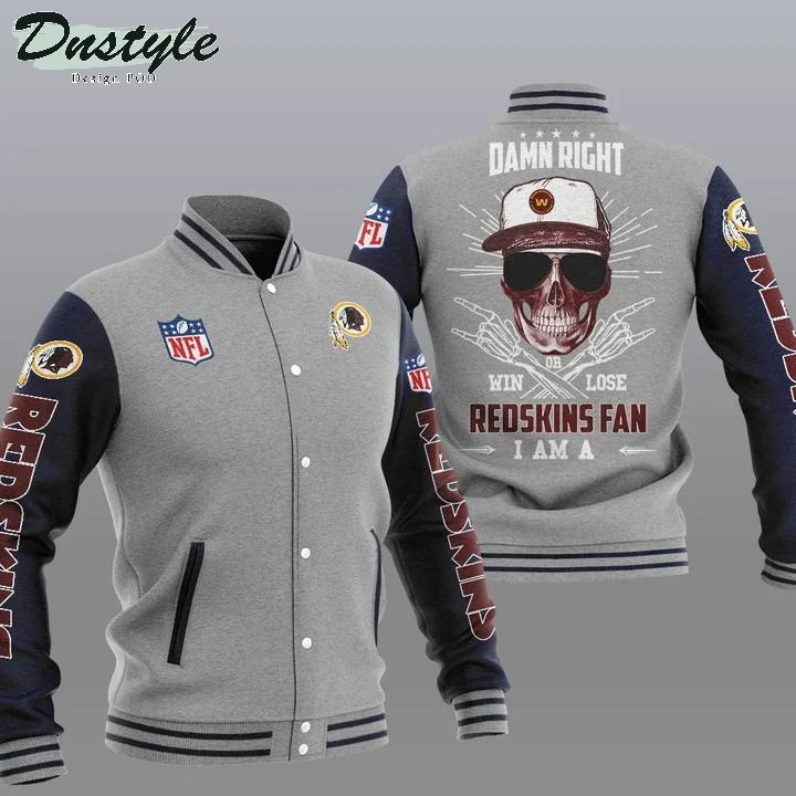 Washington Football Team NFL Damn Right Varsity Baseball Jacket