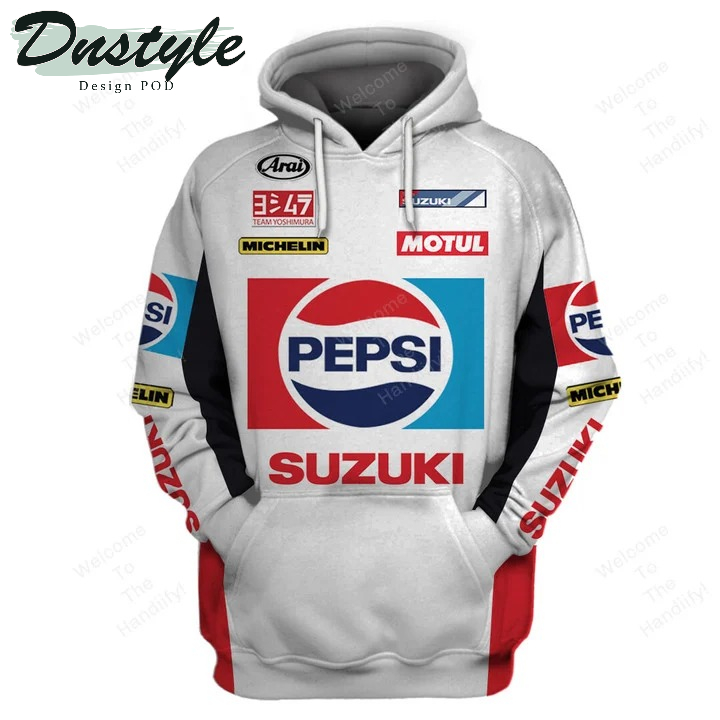 Kevin Schwantz Pepsi Suzuki Racing Rexon Moto All Over Print 3D Hoodie