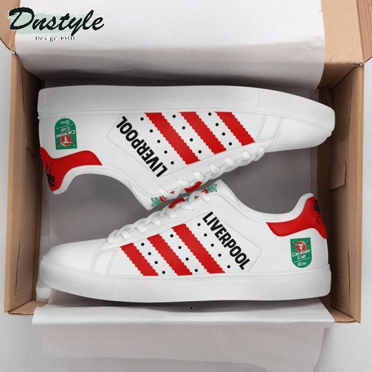 Liverpool FC Carabao Cup Winners 2022 white stan smith low top shoes