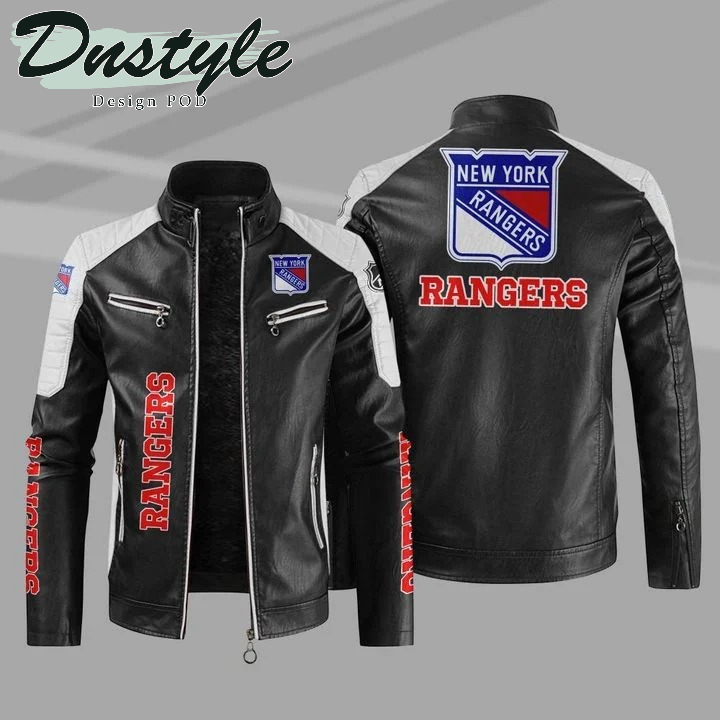 New York Rangers NHL Sport Leather Jacket