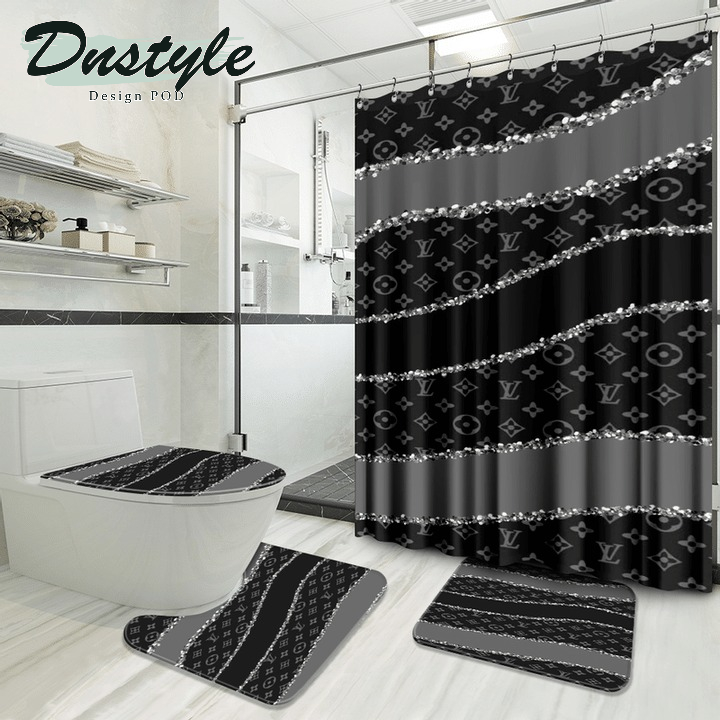 Louis Vuitton Luxury French Fashion Bathroom Set Shower Curtain #86 -  DNstyles