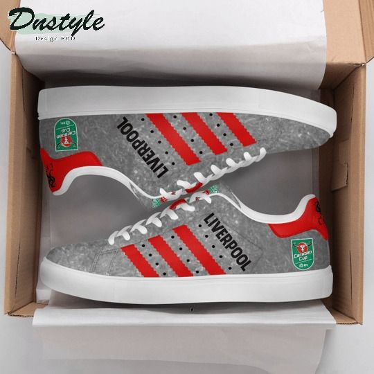 Liverpool FC Carabao Cup Winners 2022 grey stan smith low top shoes