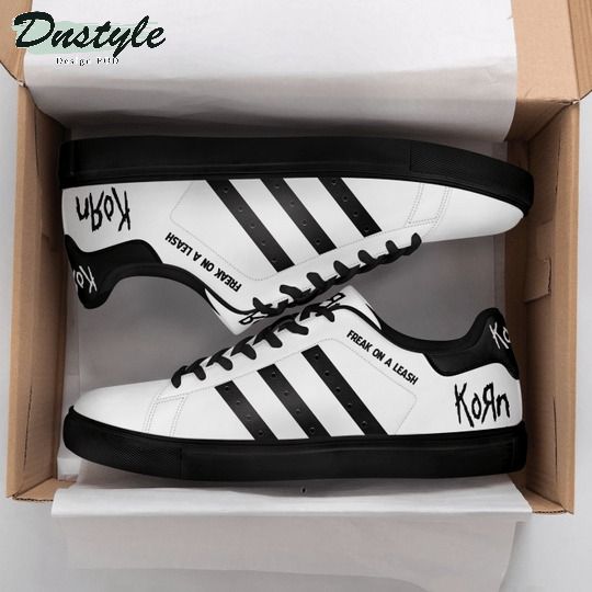 Korn Band Black White stan smith low top shoes