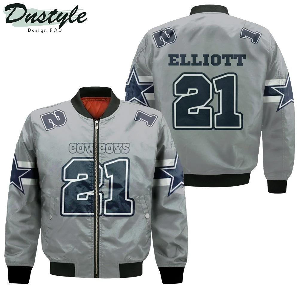 Dallas Cowboys Ezekiel Elliott 21 Bomber Jacket